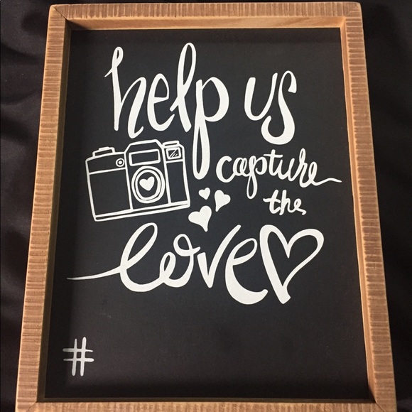 Other - Help Us Capture the Love! # Chalkboard Sign